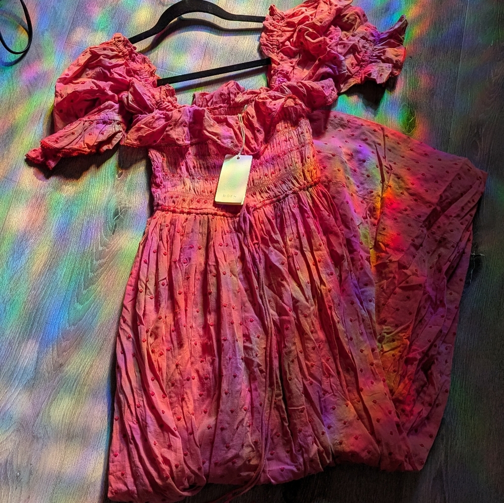 Doen Sol Dress In Pink Size XS